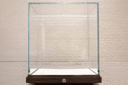 Empty,Glass,Showcase,Display